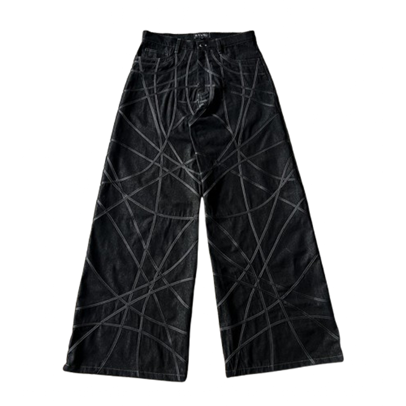 Unraveled Denim Pants