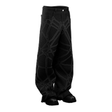Unraveled Denim Pants